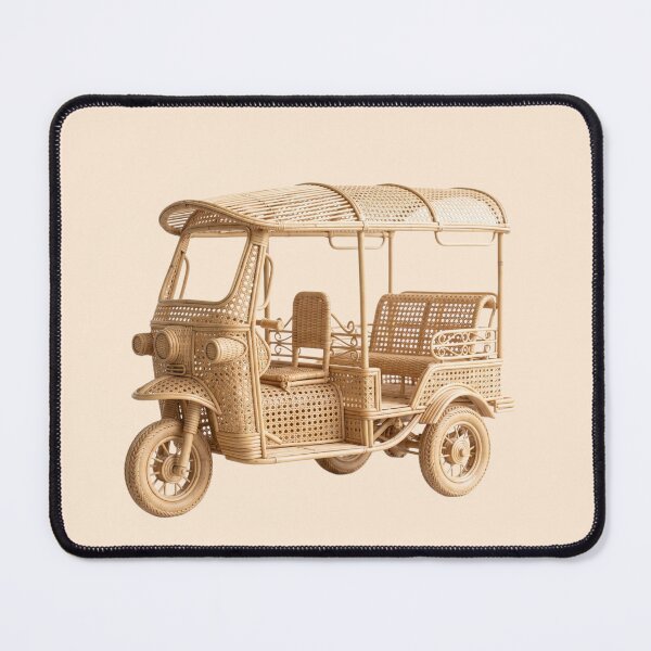 Item preview, Woven Bamboo Tuk Tuk Sculpture designed and sold by Siam Soul Studio.