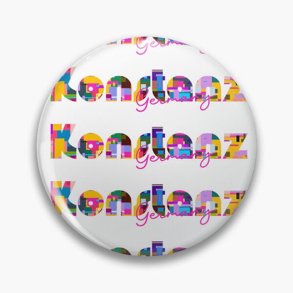 Item preview, Konstanz, Germany, Vibrant Abstract City Typography Art designed and sold by Wanderful-roads.