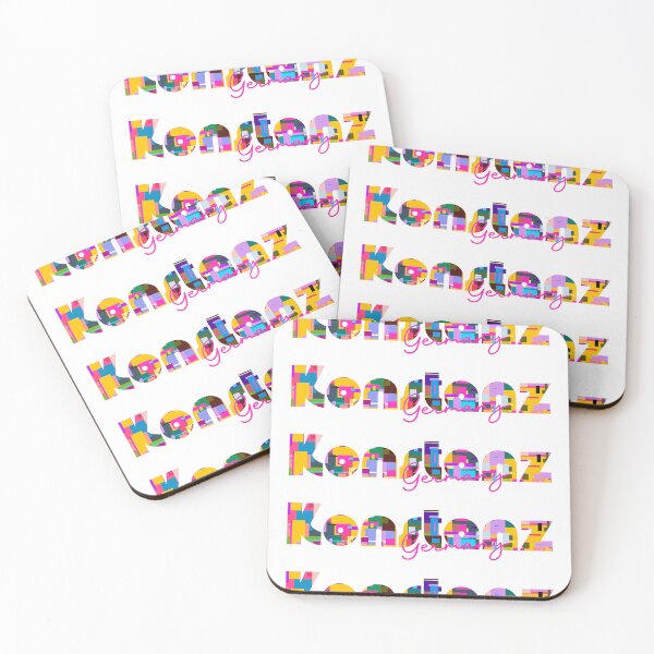 Item preview, Konstanz, Germany, Vibrant Abstract City Typography Art designed and sold by Wanderful-roads.