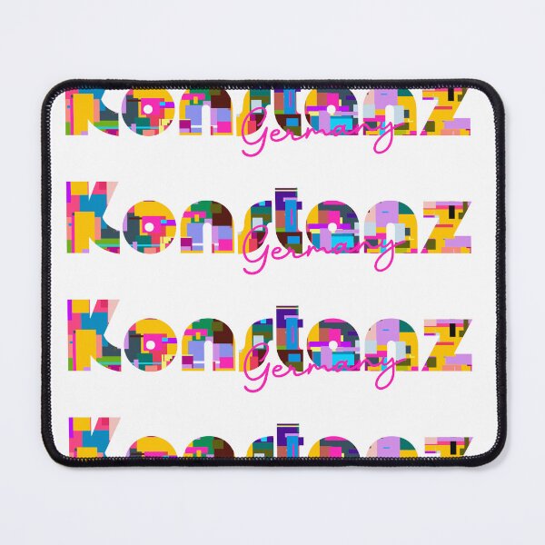 Item preview, Konstanz, Germany, Vibrant Abstract City Typography Art designed and sold by Wanderful-roads.