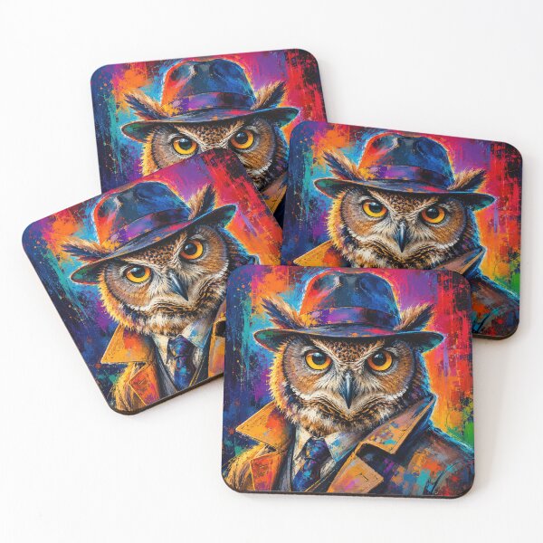 Item preview, Detective Owl Mystery Portrait designed and sold by AndreBarnard.
