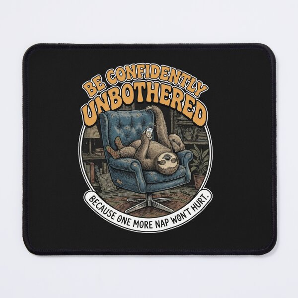 Item preview, Funny Sloth Confidently Unbothered Retro Napping Humor designed and sold by AdyKurniawan.