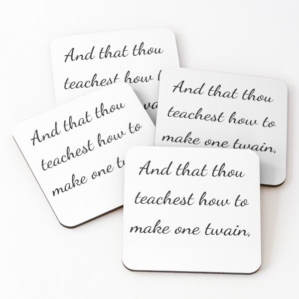 Item preview, "And that thou teachest how to make one twain," - handwriting black designed and sold by ariksworld.