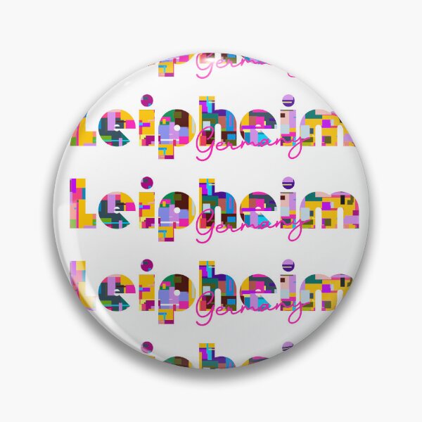 Artikelvorschau, Leipheim, Deutschland, Lebendige abstrakte Stadttypografie entworfen und verkauft von Wanderful-roads.