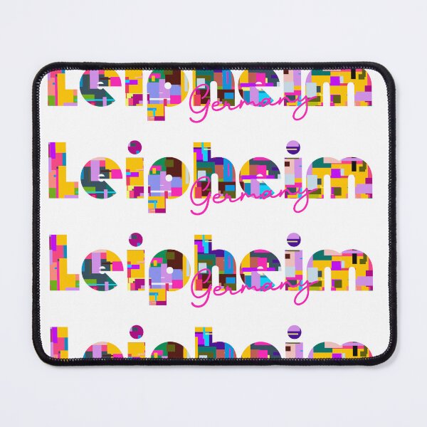 Item preview, Leipheim, Germany, Vibrant Abstract City Typography Art designed and sold by Wanderful-roads.