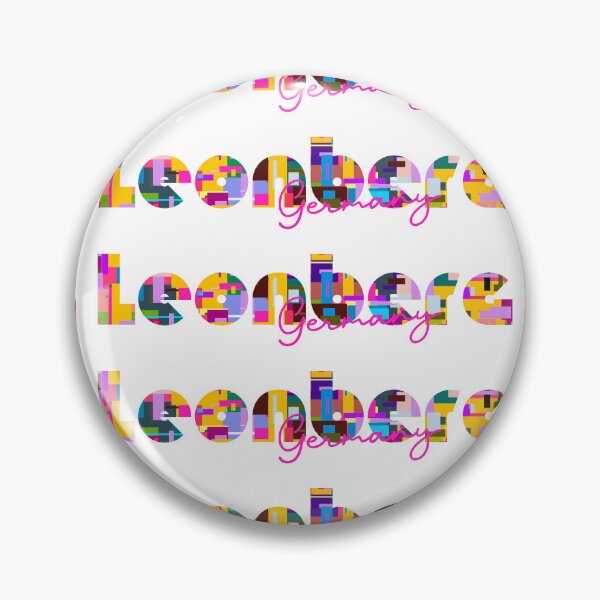 Item preview, Leonberg, Alemania, Arte tipográfico abstracto y vibrante de la ciudad designed and sold by Wanderful-roads.