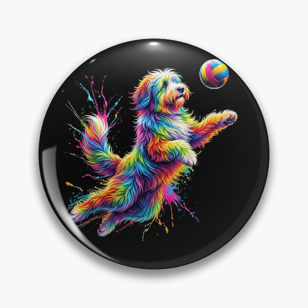 Item preview, Colorful Old English Sheepdog Art Dog Owner designed and sold by TerryConnells.