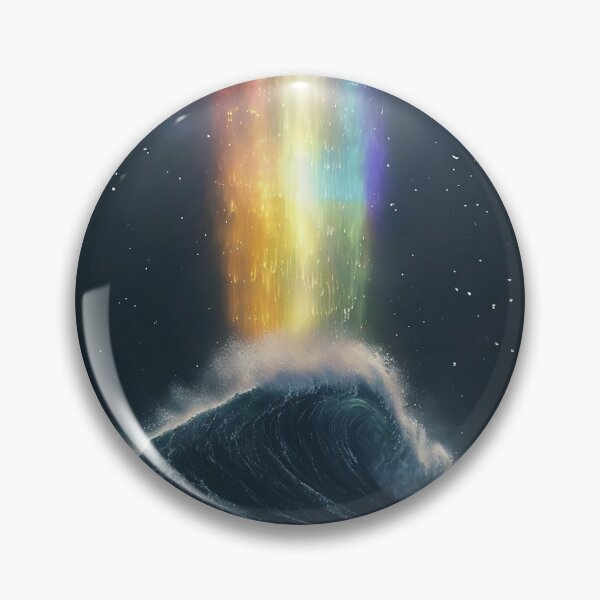 Item preview, Wave with rainbow designed and sold by lucyinspace.