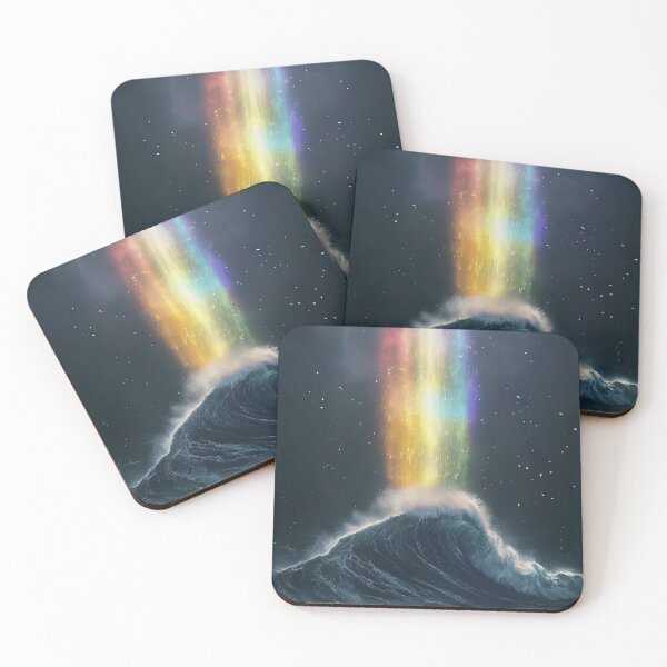 Item preview, Wave with rainbow designed and sold by lucyinspace.