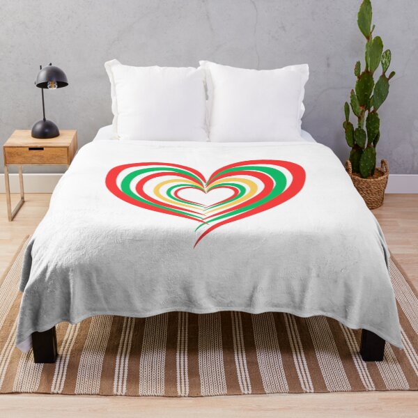 Item preview, Red Yellow Green Heart Design designed and sold by icreativestudio.