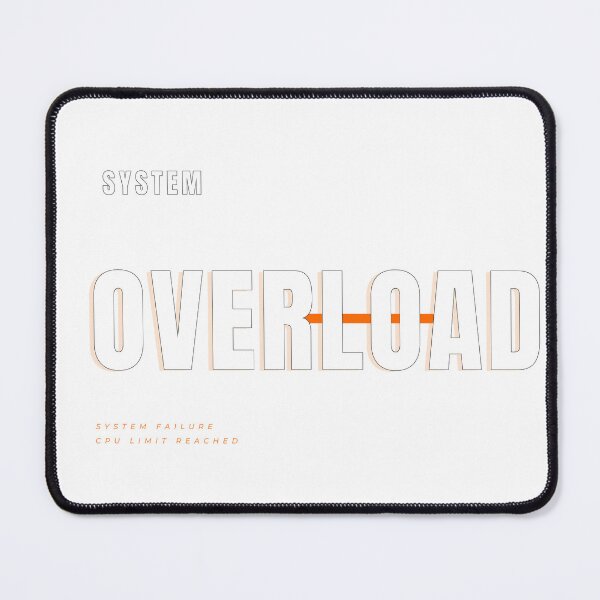 Item preview, SYSTEM OVERLOAD Futuristic Typography designed and sold by HeartAndArtShop.