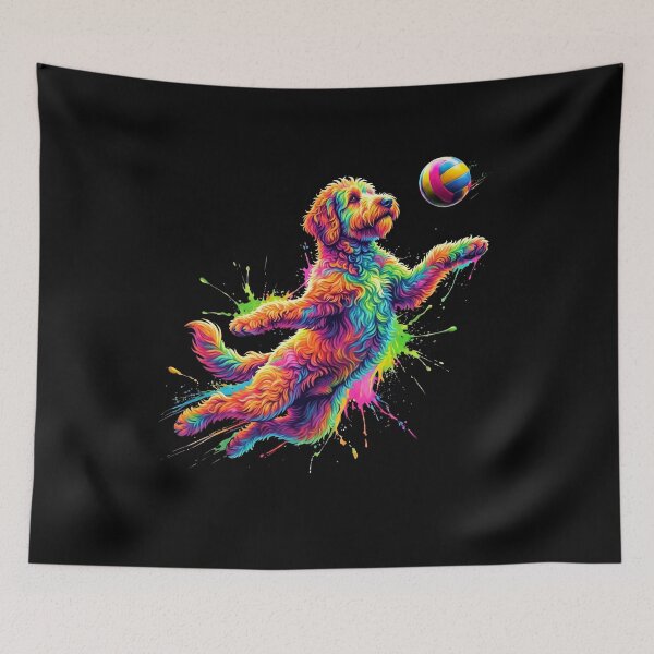 Item preview, Colorful Portuguese Water Dog Art Dog Owner designed and sold by TerryConnells.