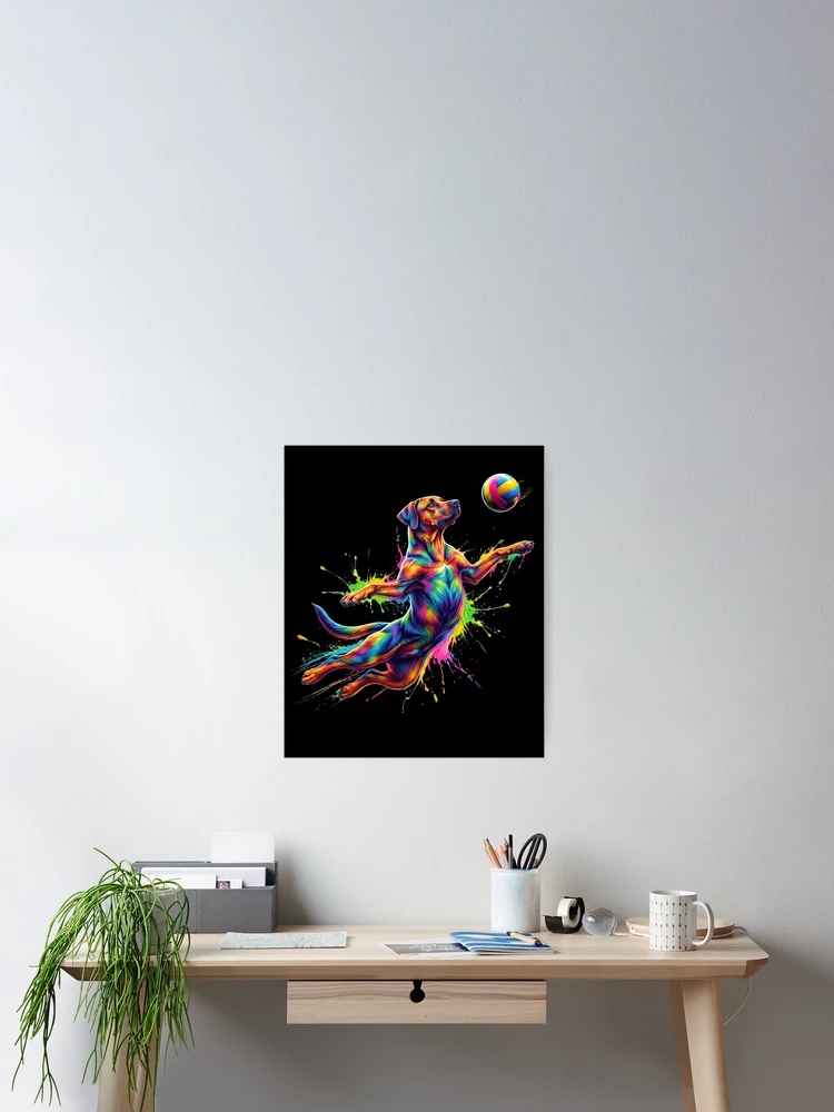 Thumbnail 2 of 3, Poster, Colorful Rhodesian Ridgeback Art Dog Owner designed and sold by TerryConnells.