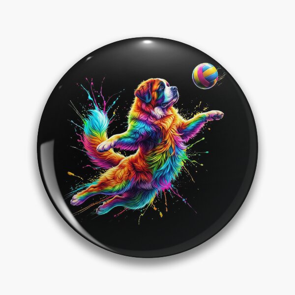 Item preview, Colorful Saint Bernard Art Dog Owner designed and sold by TerryConnells.