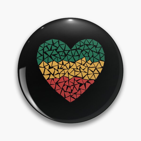 Item preview, Heart of Hearts for Juneteenth - Pan African flag colors designed and sold by sailorjessiArt.