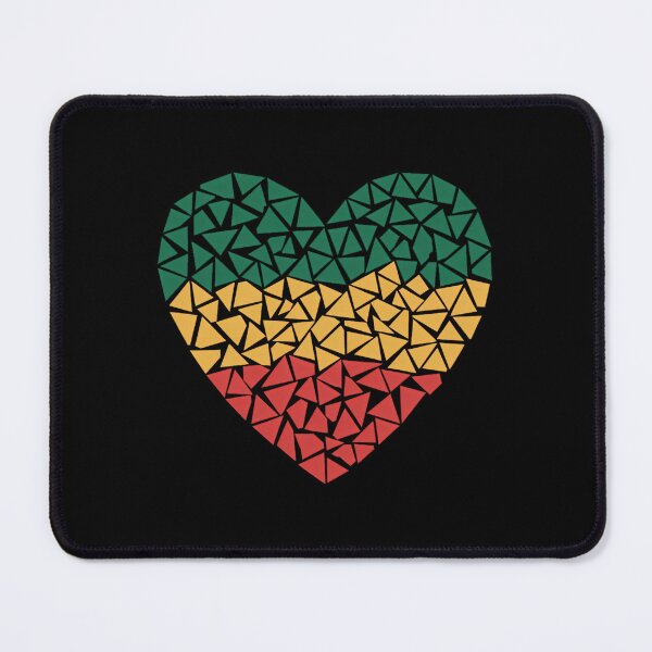 Item preview, Heart of Hearts for Juneteenth - Pan African flag colors designed and sold by sailorjessiArt.