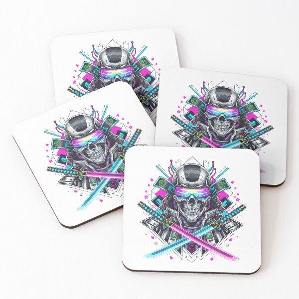 Item preview, Cyberpunk Samurai Skull designed and sold by LainCellJapan.