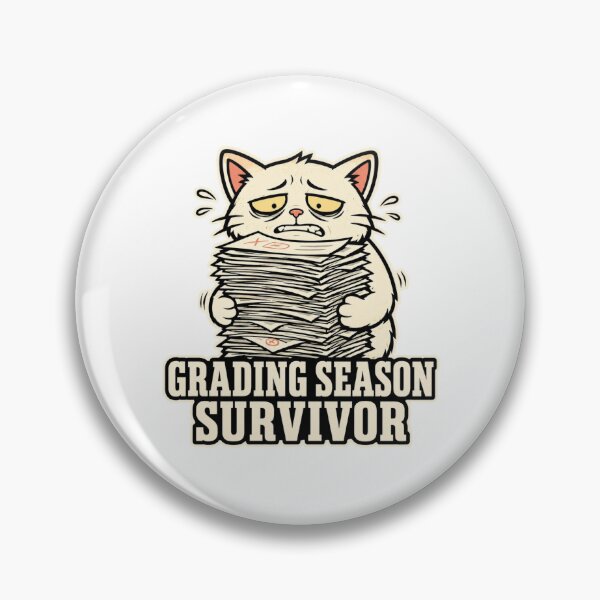 Item preview, Grading Season Survivor Cat Funny Teacher Gift designed and sold by Gentlestate.