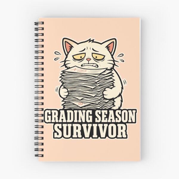 Item preview, Grading Season Survivor Cat Funny Teacher Gift designed and sold by Gentlestate.