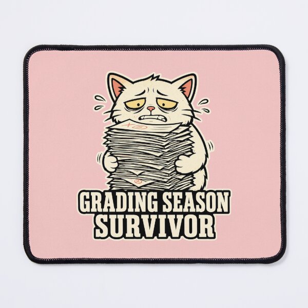 Item preview, Grading Season Survivor Cat Funny Teacher Gift designed and sold by Gentlestate.