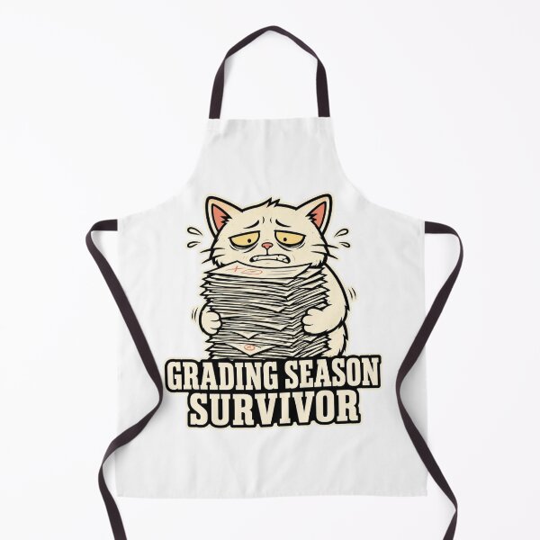Item preview, Grading Season Survivor Cat Funny Teacher Gift designed and sold by Gentlestate.