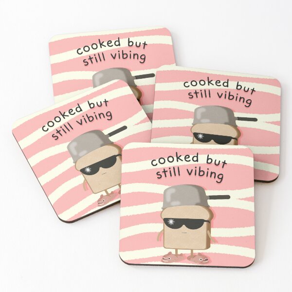 Item preview, Cooked but still vibing  designed and sold by almostastick.