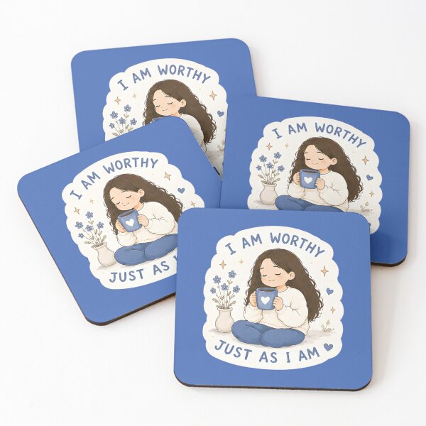 Item preview, Am Worthy Just As I Am – Self Acceptance Sticker designed and sold by EuphoriaWithin.