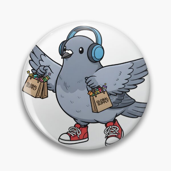 Item preview, Sneakerhead Pigeon Streetwear Art designed and sold by LainCellJapan.