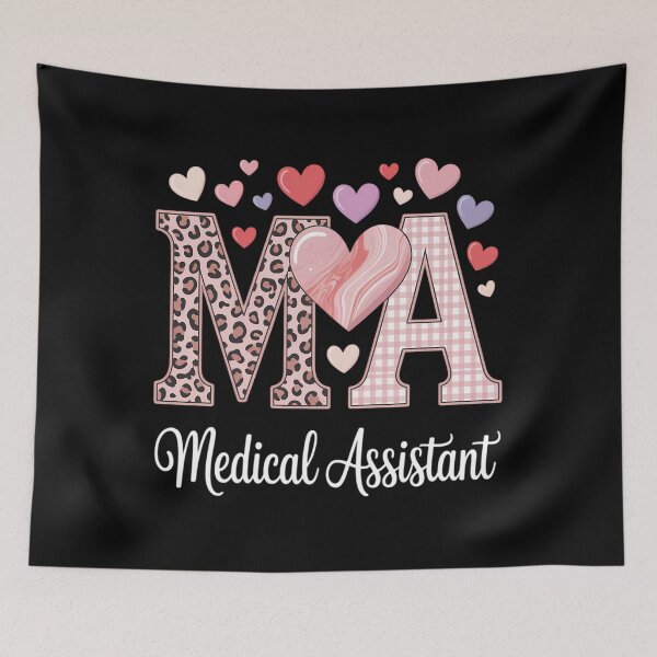 Item preview, Hearts MA Nurse Medical Assistant Valentines Nurses designed and sold by sailorjessiArt.