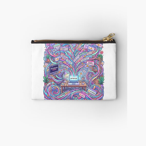 Item preview, Digital Chaos Overload Sticker designed and sold by CuteRage.