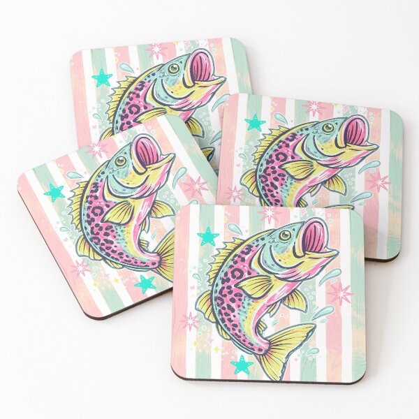Item preview, Colorful Leopard Fish Retro Summer Fishing Design designed and sold by INKPOPTOURI.