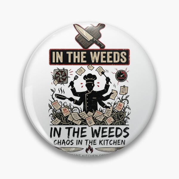 Item preview, In The Weeds - Funny Restaurant Life & Line Cook Graphic Design designed and sold by BrewChef.