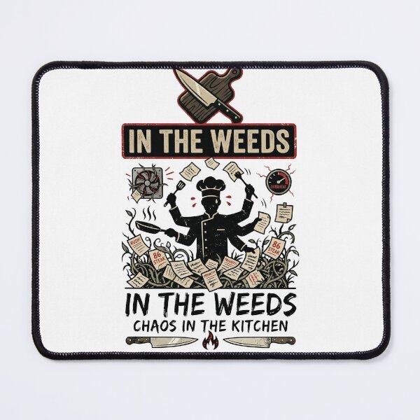 Item preview, In The Weeds - Funny Restaurant Life & Line Cook Graphic Design designed and sold by BrewChef.