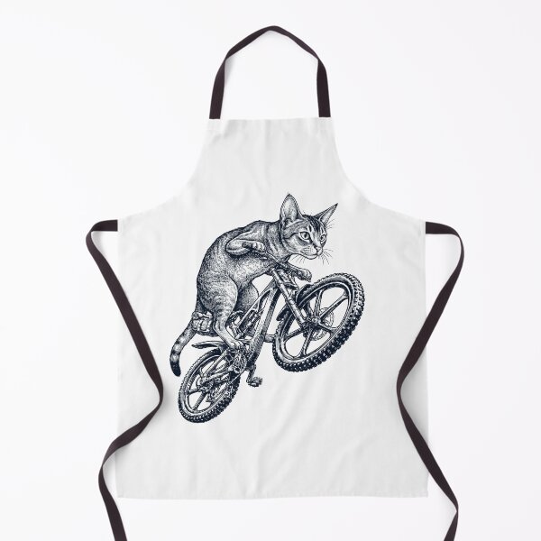 Item preview, Vintage Abyssinian Cat Riding Bicycle Cycling Bike Kitten Lover designed and sold by TerryConnells.