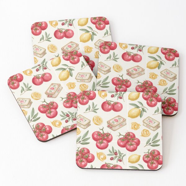 Item preview, Tomatoes II - Aesthetic Pattern Print Design for fabrics designed and sold by Just4Sinners.