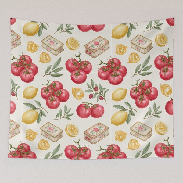 Item preview, Tomatoes II - Aesthetic Pattern Print Design for fabrics designed and sold by Just4Sinners.