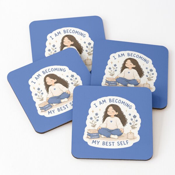 Item preview, I Am Becoming My Best Self – Growth Sticker designed and sold by EuphoriaWithin.
