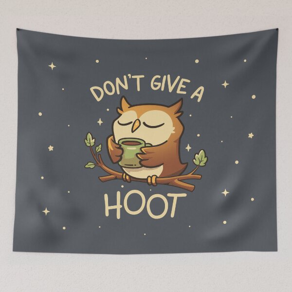 Item preview, Dont Give A Hoot - Cute Coffee Owl designed and sold by Snouleaf.