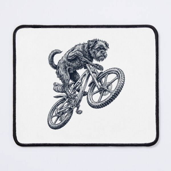 Item preview, Vintage Affenpinscher Riding Bicycle Cycling Bike Dog Lover designed and sold by TerryConnells.