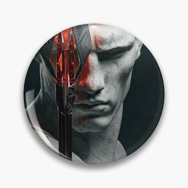 Item preview, Roman Statue with Red Crystal Spear - Aesthetic Art designed and sold by BHOWMIK STORE.