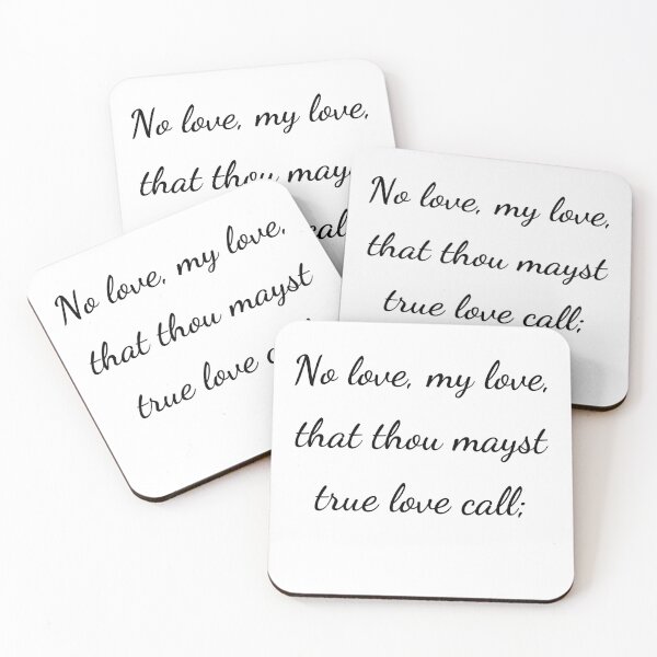 Item preview, "No love, my love, that thou mayst true love call;" - handwriting black designed and sold by ariksworld.