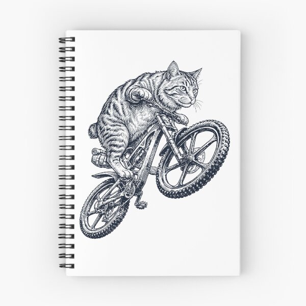 Item preview, Vintage American Bobtail Cat Riding Bicycle Cycling Bike Kitten Lover designed and sold by TerryConnells.