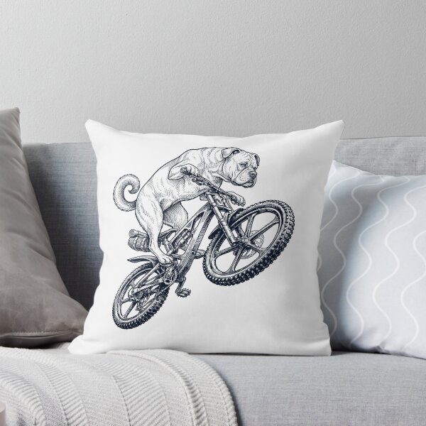 Item preview, Vintage American Bulldog Riding Bicycle Cycling Bike Dog Lover designed and sold by TerryConnells.