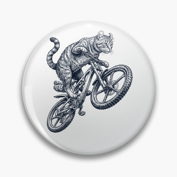 Item preview, Vintage American Curl Cat Riding Bicycle Cycling Bike Kitten Lover designed and sold by TerryConnells.
