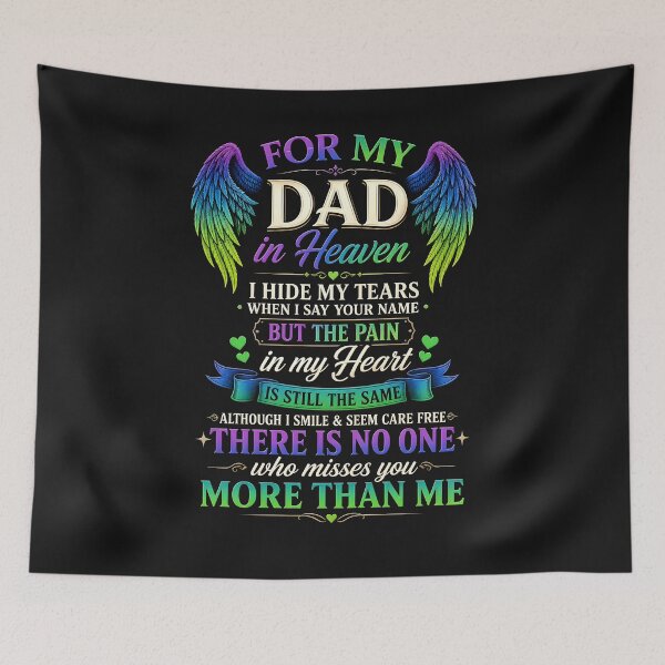 Item preview, for My Dad in Heaven Touching Tribute for Passed Away Father designed and sold by MiniStars9897.