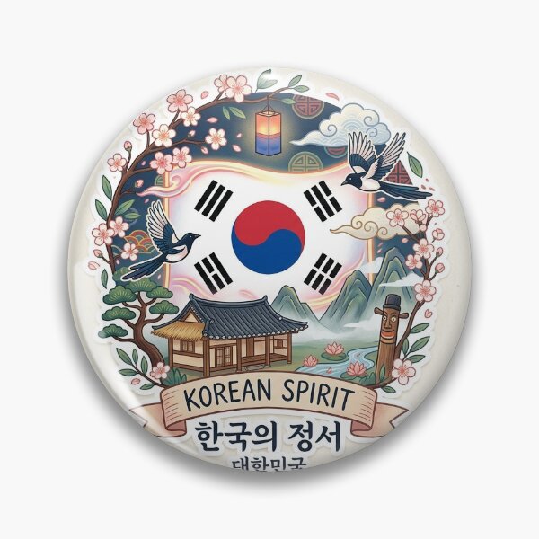 Item preview, Korean Spirit: Traditional Harmony with Taegeukgi & Nature designed and sold by K-Loom.