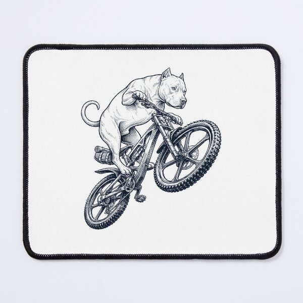 Item preview, Vintage American Pit Bull Terrier Riding Bicycle Cycling Bike Dog Lover designed and sold by TerryConnells.