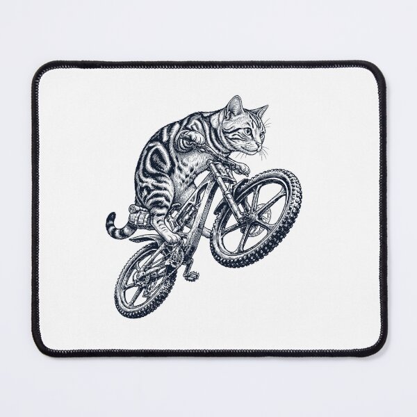 Item preview, Vintage American Shorthair Cat Riding Bicycle Cycling Bike Kitten Lover designed and sold by TerryConnells.