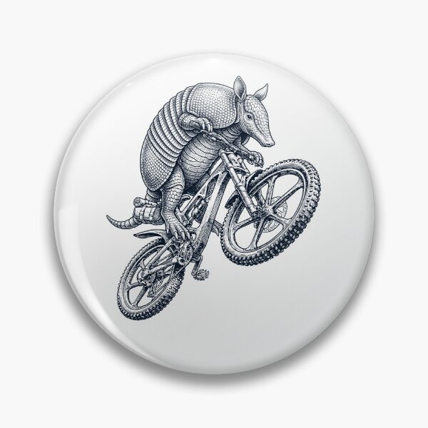 Item preview, Vintage Armadillo Riding Bicycle Cycling Bike Animal Lover designed and sold by TerryConnells.