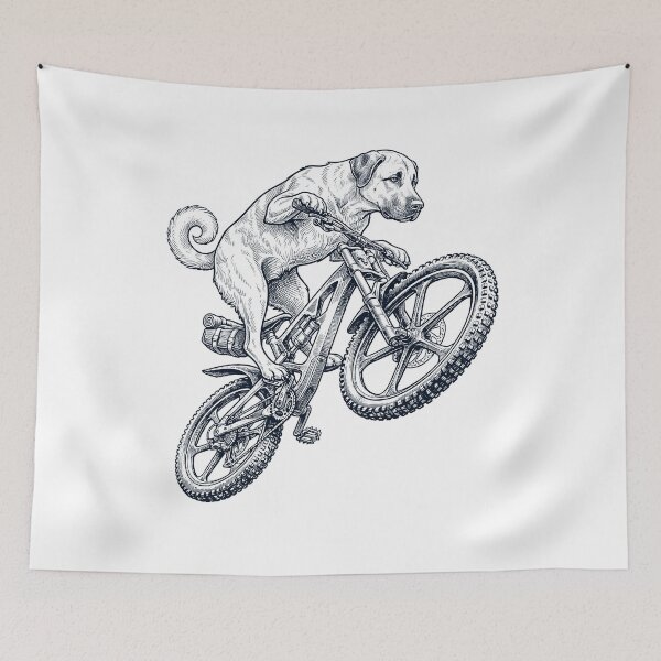 Item preview, Vintage Anatolian Shepherd Dog Riding Bicycle Cycling Bike Dog Lover designed and sold by TerryConnells.